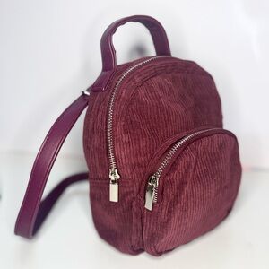 Corduroy Mini Backpack/Purse